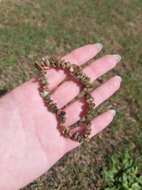 Image 3 of Unakite Chip Bracelets