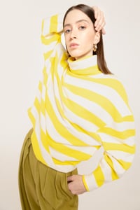 Image 2 of MAGLIA MADRID STRIPES GIALLO/PANNA €148 - 50%