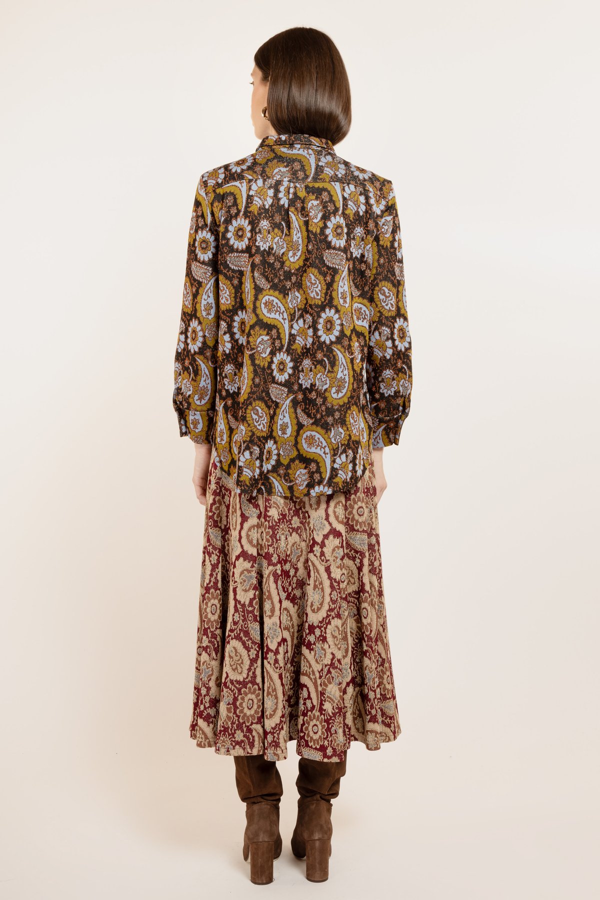 Image of CAMICIA MABEL CACHEMIRE NERO