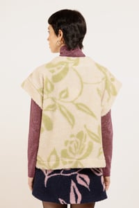 Image 5 of GILET MIA TEDDY FLOWER PANNA/MENTA €137 - 50%