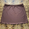 *:･Mini Frill Skirt (long) ☆ Brown ੈ✩‧₊˚