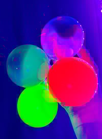 Image 1 of GLOW IN THE DARK glass ornaments