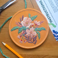 Image 1 of Yellow Blossom 5" Botanical Embroidery Kit