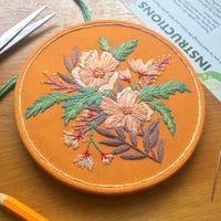 Image 3 of Yellow Blossom 5" Botanical Embroidery Kit