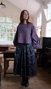 Lucienne, Pleated cotton skirt with pockets