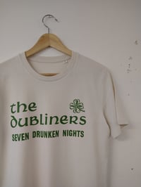 Image 2 of Dubliners - Seven Drunken Nights Off-white T-shirt (Stanley Stella)