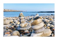 Image 2 of Stacking stones at Tynemouth Pier