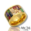 Multi Color Gold Ring