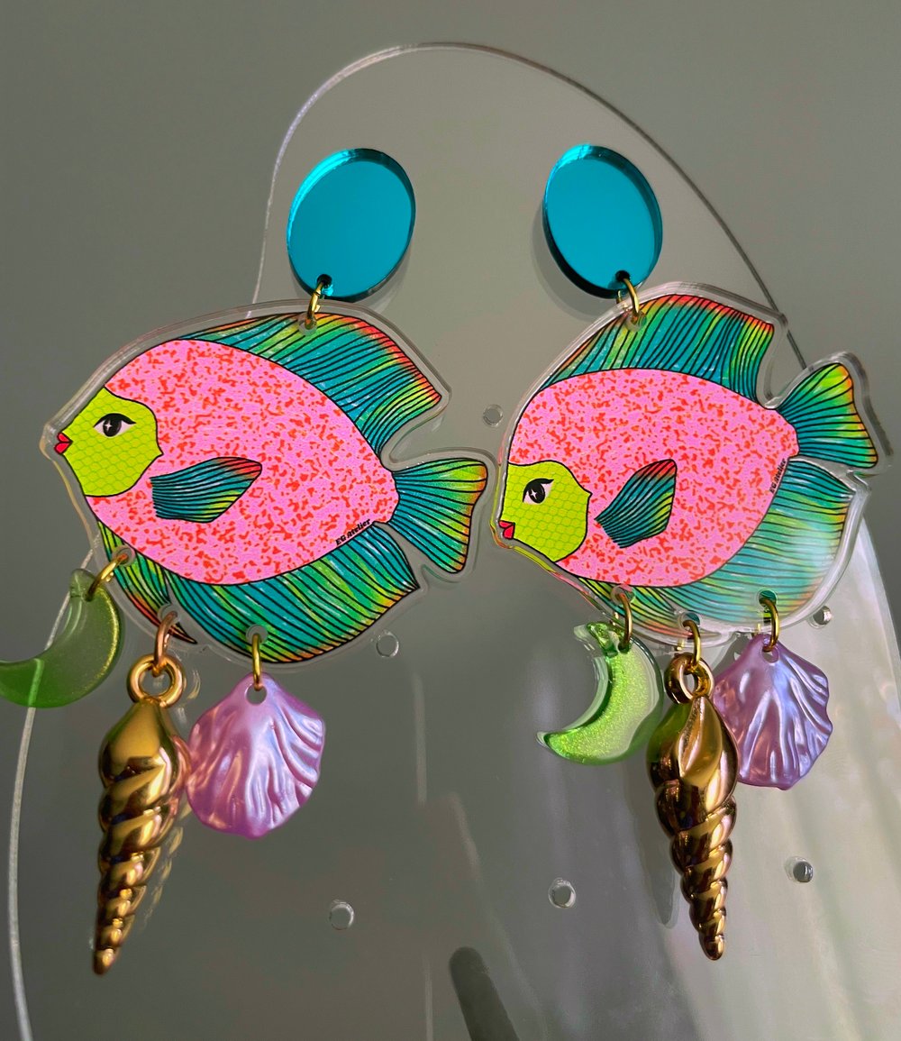 Image of Keep Swimming earrings