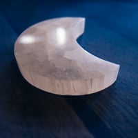 Image 2 of Selenite Moon Charging Plate