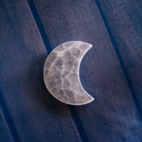 Image 1 of Selenite Moon Charging Plate