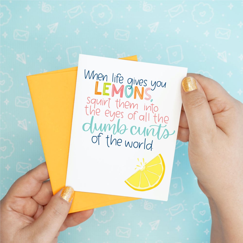 Image of Lemon Cunts Card