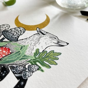 Image of Enchanted Forest Fox, fine art print