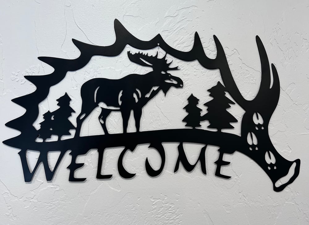 Image of Moose Welcome Sign