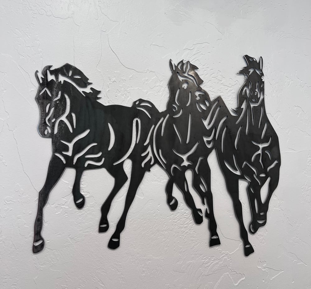 Image of 3 Running Horses