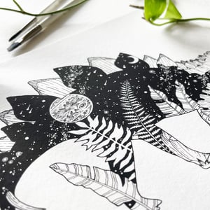 Image of Cosmic Stegosaurus, fine art print