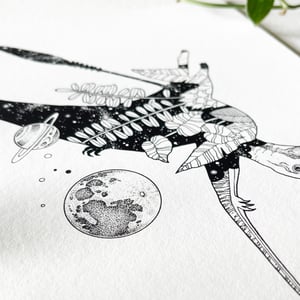 Image of Cosmic Pterosaur, fine art print