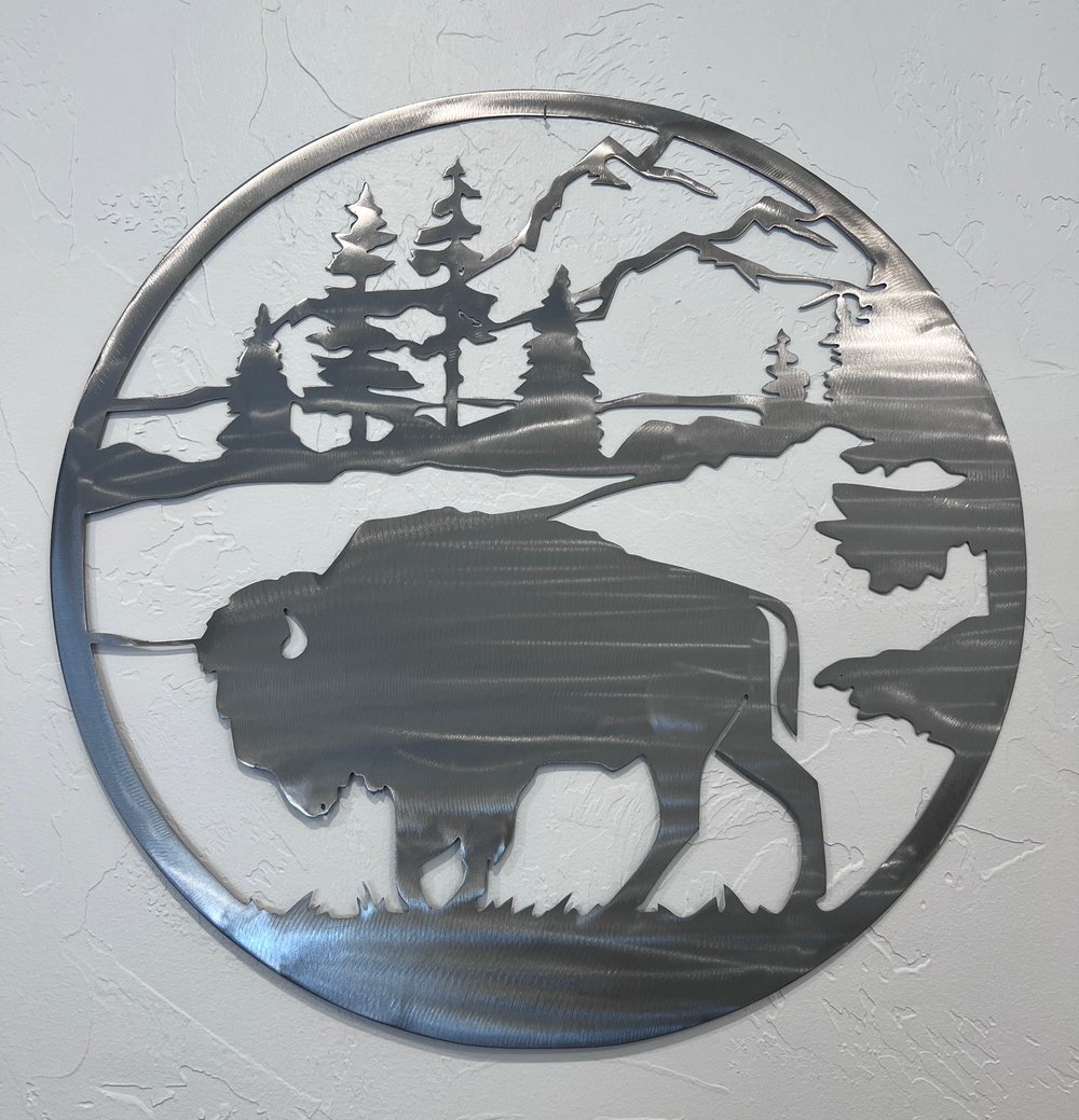 Image of Circle Bison Scene