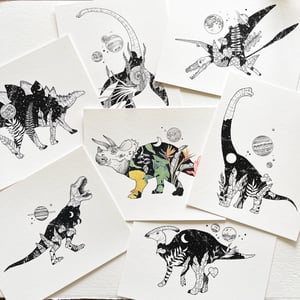 Image of Cosmic Tyrannosaurus Rex, fine art print