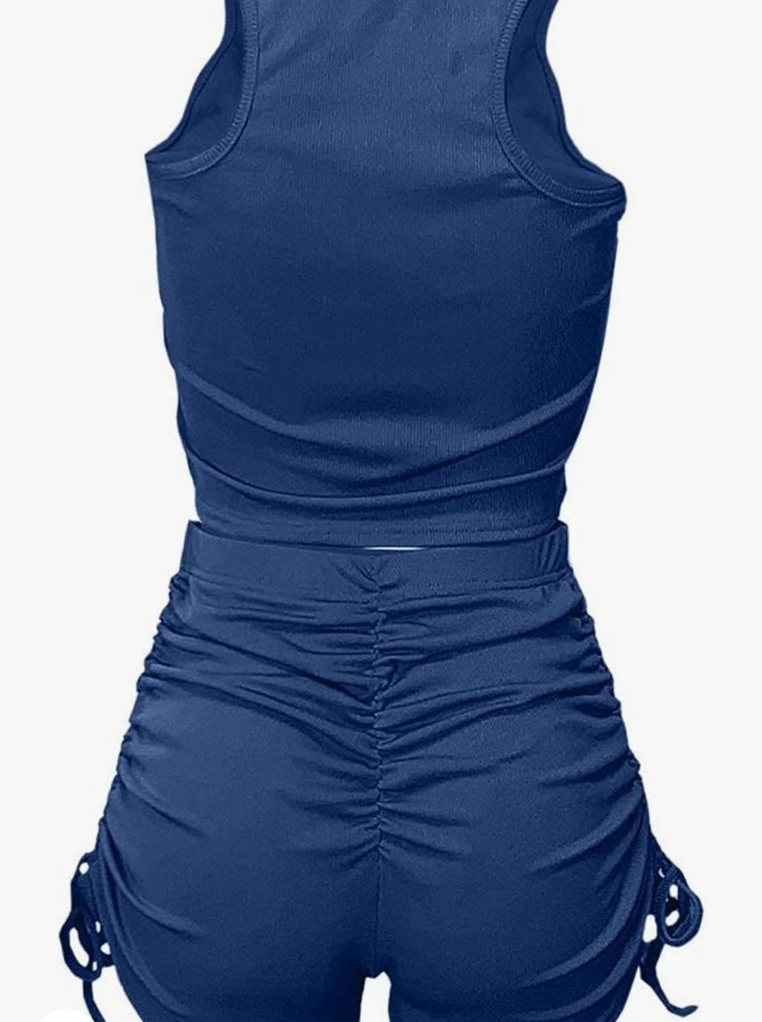 Image of Medium Two Piece Ribbed Short Set