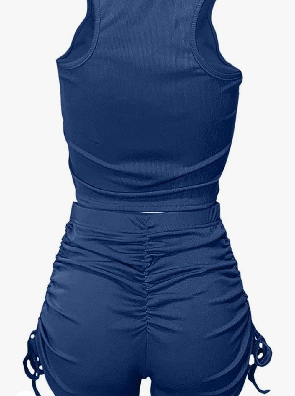 Image of Medium Two Piece Ribbed Short Set
