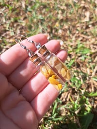 Image 3 of Tall Crystal Jar Earrings