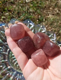 Image 3 of Strawberry Quartz Cubes 