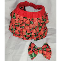 Image 2 of Strawberry & Watermelons reversible skirt 🍉🍓