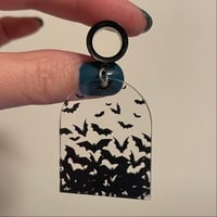 Clear Bat Arch Tunnel Dangles (sizes 4g-2")