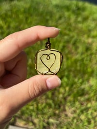 Image 2 of Lemon Calcite Heart