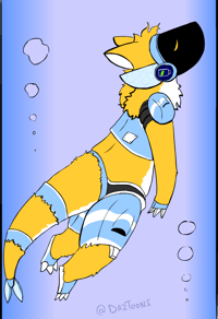 Protogen Sticker