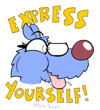 "Express Yourself!" Sticker