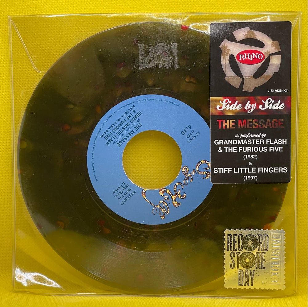 Grandmaster Flash & The Furious Five / Stiff Little Fingers – The Message 2015 7” 45rpm