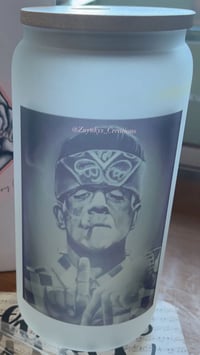 Image 1 of Frank Loves L.A. 16oz Frosted Glass Can