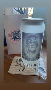 Image 2 of Frank Loves L.A. 16oz Frosted Glass Can