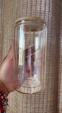 Image 2 of 12oz Double Wall Sublimation Glass Can