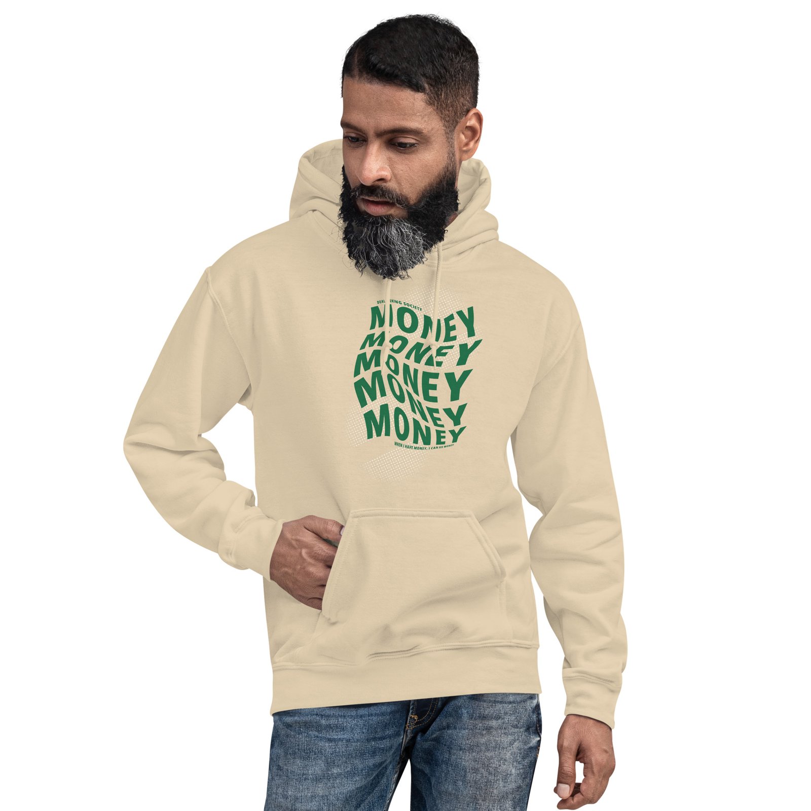 Money pastel flames online hoodie