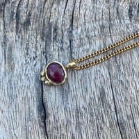 Image 2 of Ruby  Pendant & Chain