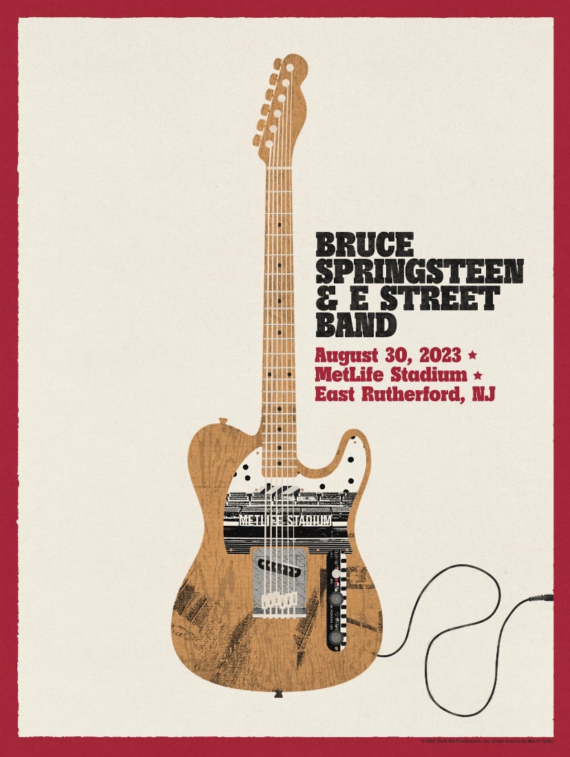 Springsteen 2023 Metlife August 30 NEEDLE DESIGN