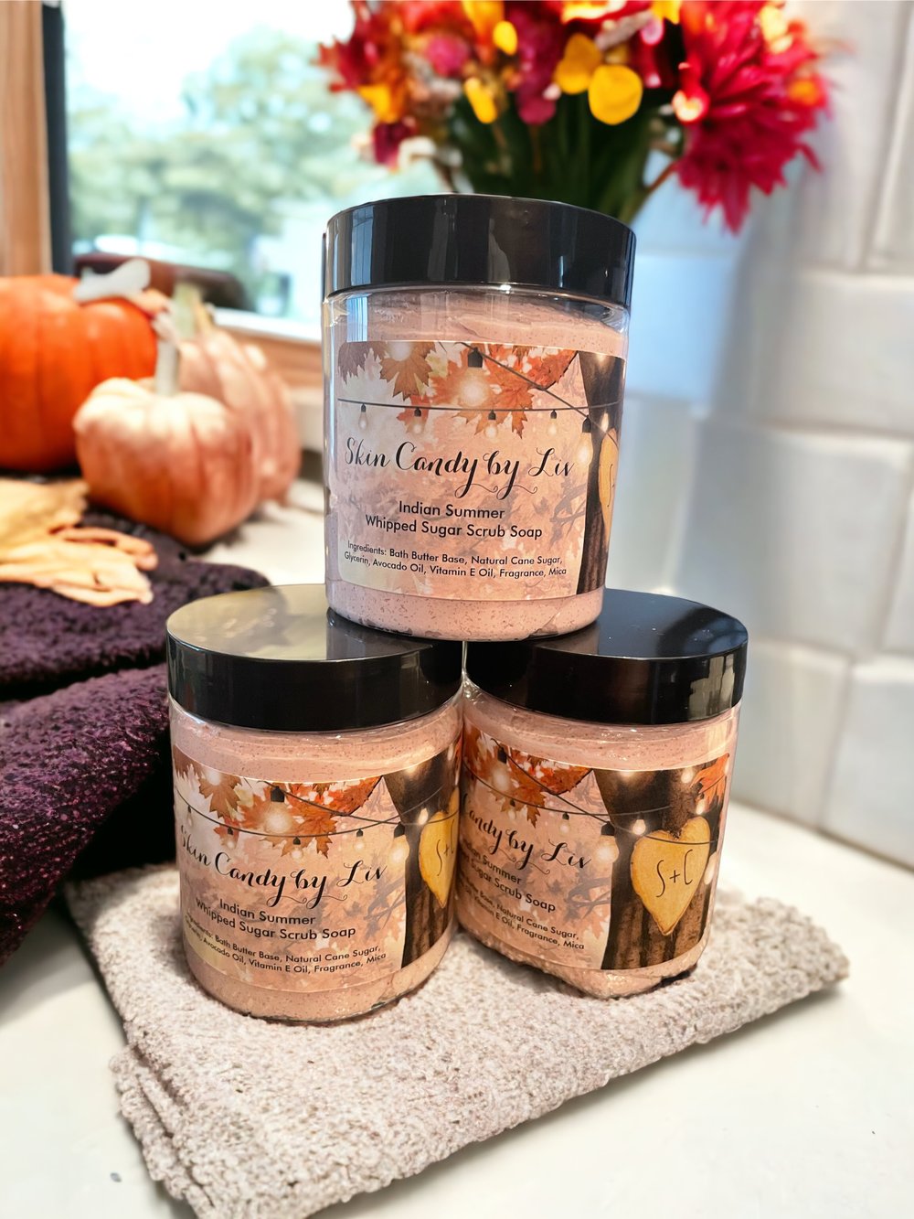 Indian Summer Whipped Sugar Scrub Soap