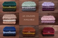 Image 1 of Chunky wool blanket 23 colours