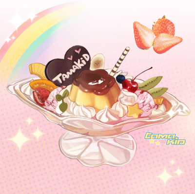 Image of Pudding Glitter Sticker