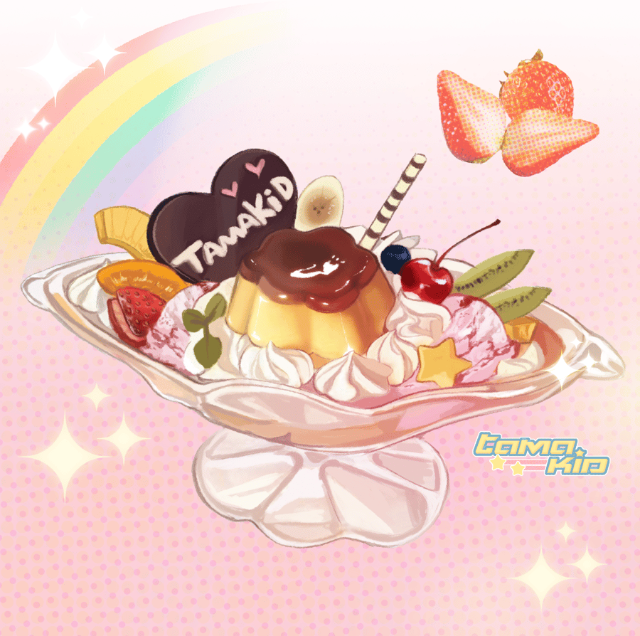 Image of Pudding Glitter Sticker