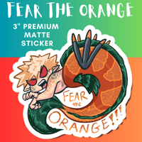 Image 1 of Fear the Orange! 3" Sticker