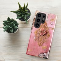 Image 1 of Pastel Pink Tattered Texture Rose Gold Goth Lolita Kawaii Inspired Tough case for Samsung®