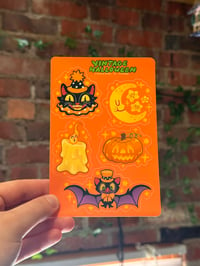 vintage halloween inspired sticker sheet