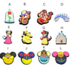 Famous Theme Park Shoe Charms /  Mouse /  Chipmunks / Rose /  Beast / Beauty / Sleeping