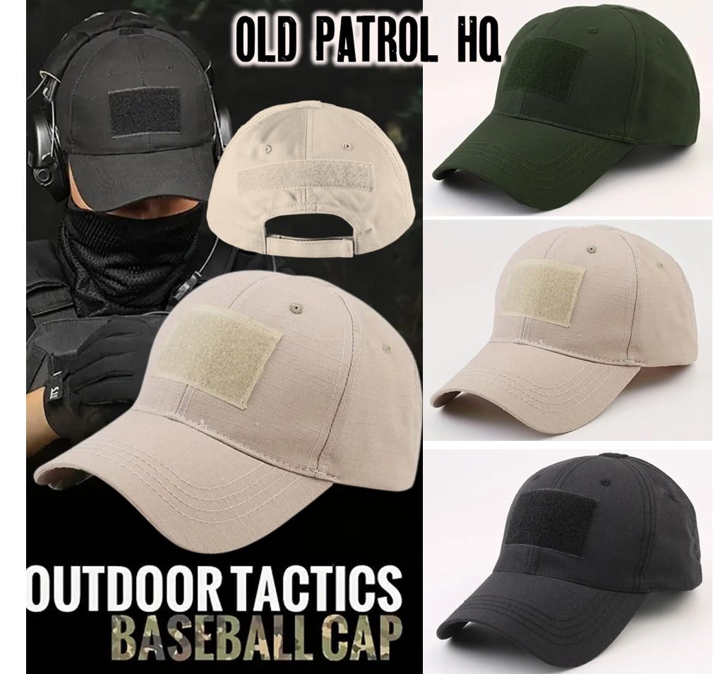 Image of ONE-COLOR OPERATOR BALL CAP - 3 VELCRO PLACEMENTS