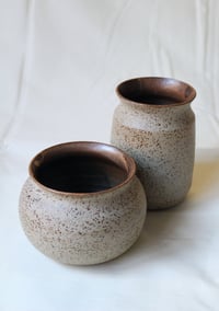 Image 2 of Pair of Speckled Vases
