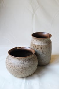 Image 1 of Pair of Speckled Vases